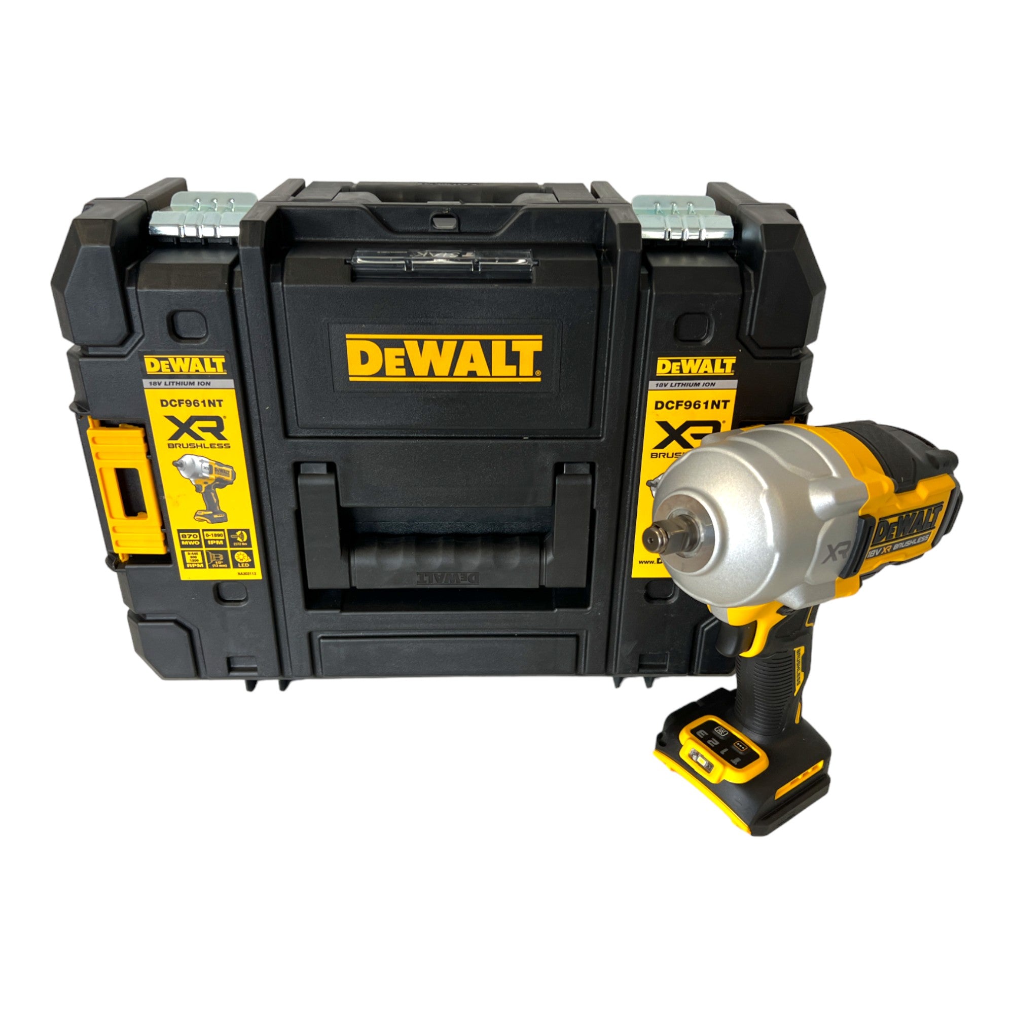 DeWalt DCF 961 NT Akku Schlagschrauber 18 V 1632 Nm 1 2 Brushless 1x Akku 5 0 Ah TSTAK ohne Ladegeraet 1 - toolbrothers