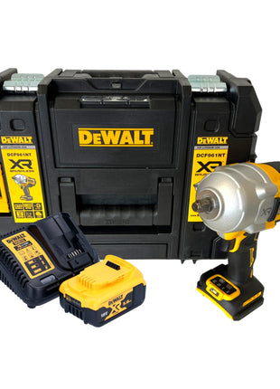 Akumulatorowy klucz udarowy DeWalt DCF 961 P1T 18 V 1632 Nm 1/2" bezszczotkowy + 1x akumulator 5,0 Ah + ładowarka + TSTAK