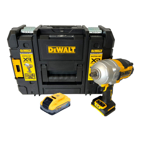 DeWalt DCF 961 NT Clé à choc sans fil 18 V 1632 Nm 1/2" Brushless + 1x batterie Powerstack 5,0 Ah + TSTAK - sans chargeur