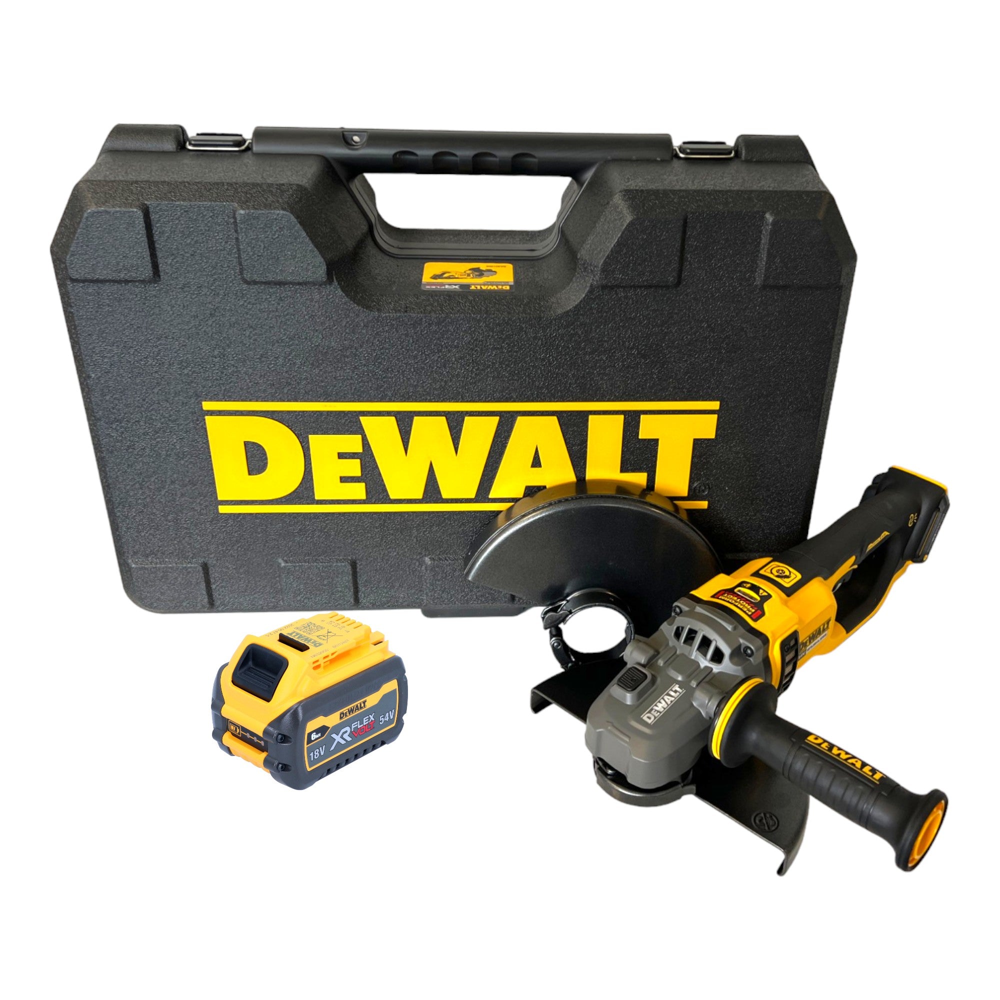 DeWalt DCG 460 NK Akku Winkelschleifer 54 V FlexVolt 230 mm Brushless 1x Akku 6 0 Ah Koffer ohne Ladegeraet 0 - toolbrothers