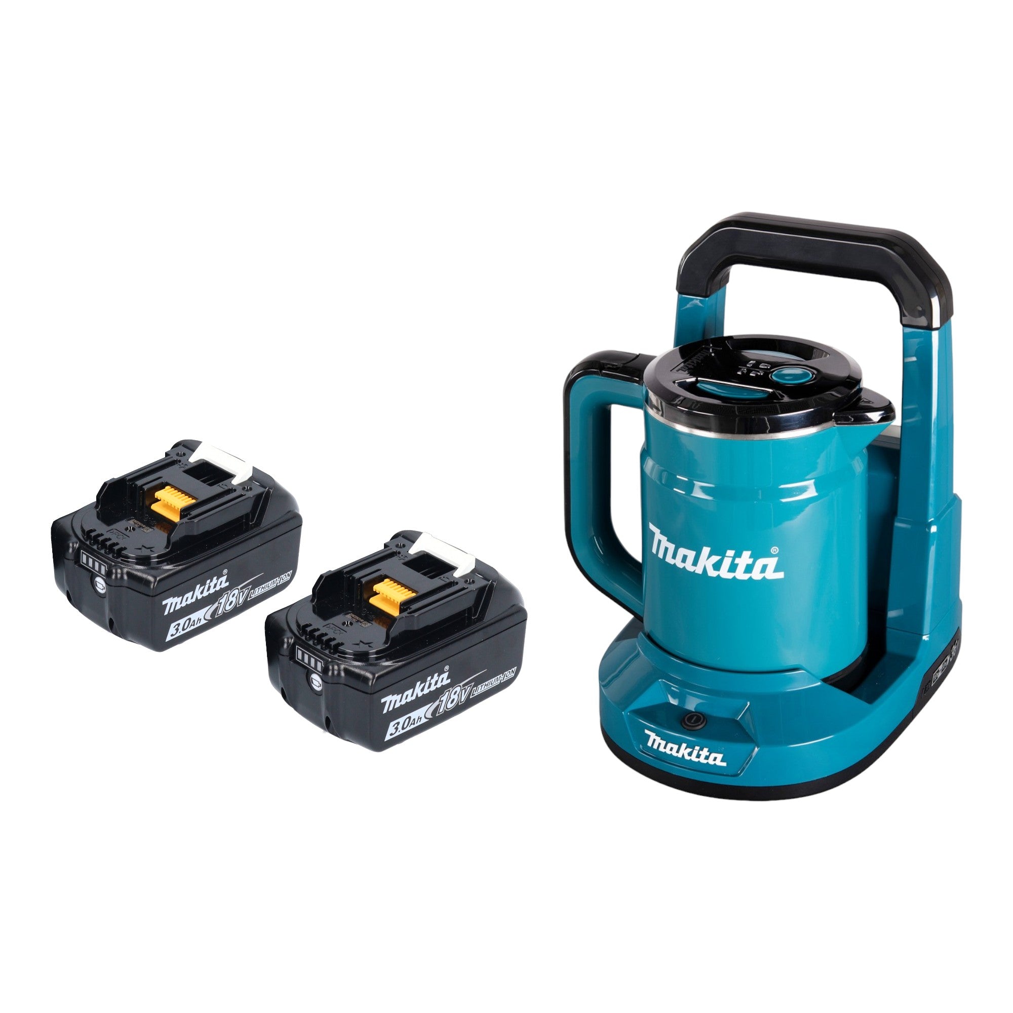 Makita DKT 360 F2 Akku Wasserkocher 36 V 2x 18 V 0 8 L 2x Akku 3 0 Ah ohne Ladegeraet 0 - toolbrothers