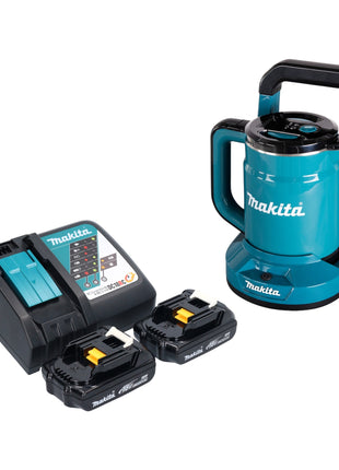 Hervidor de batería Makita DKT 360 RY2 36 V (2x 18 V) 0,8 L + 2x batería 1,5 Ah + cargador