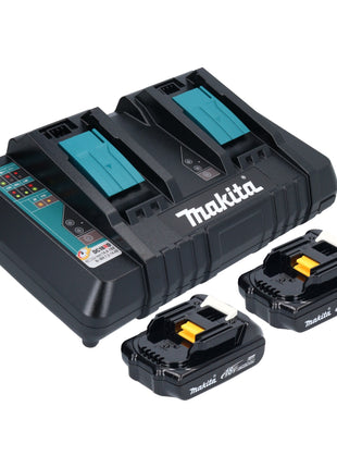 Hervidor de batería Makita DKT 360 PY2 36 V (2x 18 V) 0,8 L + 2x batería 1,5 Ah + cargador doble