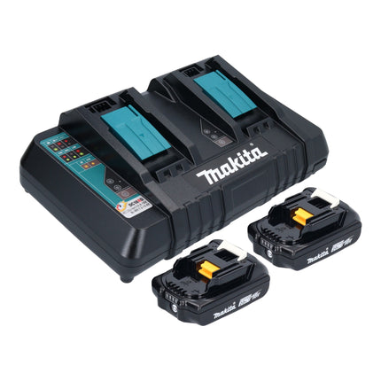 Makita DKT 360 PA2 cordless kettle 36 V ( 2x 18 V ) 0.8 L + 2x rechargeable battery 2.0 Ah + double charger