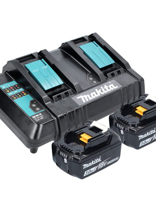 Makita DKT 360 CF2 Bouilloire sans fil 36 V ( 2x 18 V ) 0,8 L + 2x batterie 3,0 Ah + chargeur double