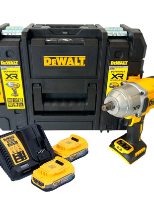 Akumulatorowy klucz udarowy DeWalt DCF 900 E2T 18 V 1396 Nm 1/2" + 2x akumulator Powerstack 1,7 Ah + ładowarka + TSTAK