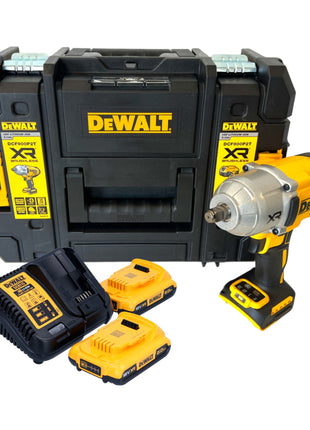 DeWalt DCF 900 D2T Akku Schlagschrauber 18 V 1396 Nm 1/2" + 2x Akku 2,0 Ah + Ladegerät + TSTAK