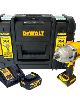 Akumulatorowy klucz udarowy DeWalt DCF 900 M1T 18 V 1396 Nm 1/2" + 1x akumulator 4,0 Ah + ładowarka + TSTAK