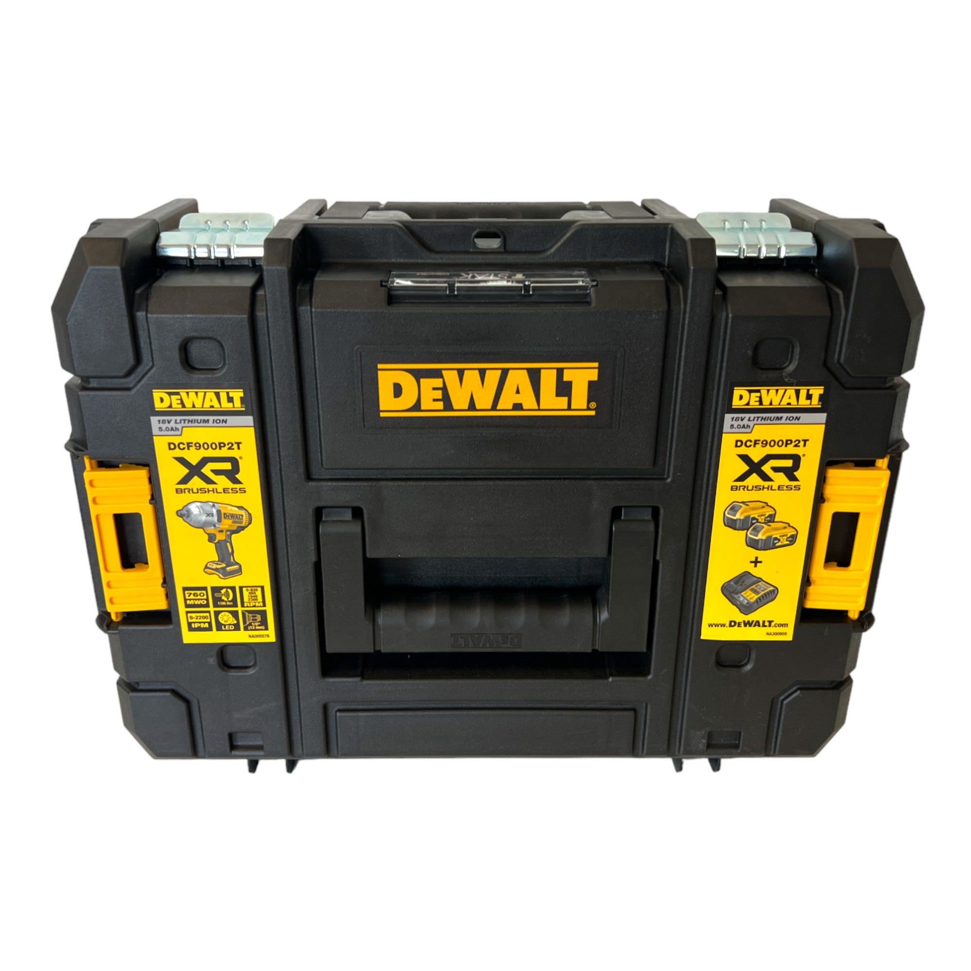 DeWalt DCF 900 P2T Akku Schlagschrauber 18 V 1396 Nm 1 2 2x Akku 5 0 Ah Ladegeraet TSTAK 3 - toolbrothers