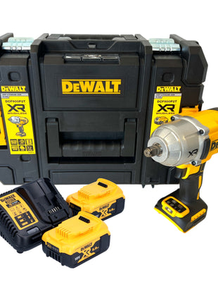 Atornillador de impacto inalámbrico DeWalt DCF 900 P2T 18 V 1396 Nm 1/2" + 2x baterías 5,0 Ah + cargador + TSTAK