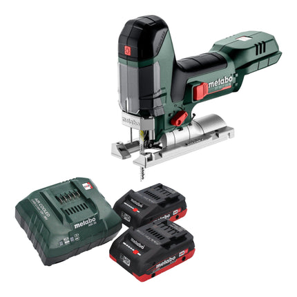 Metabo ST 18 LT 130 BL sierra de calar sin cable 18 V 130 mm sin escobillas + 2x batería LiHD 4,0 Ah + cargador