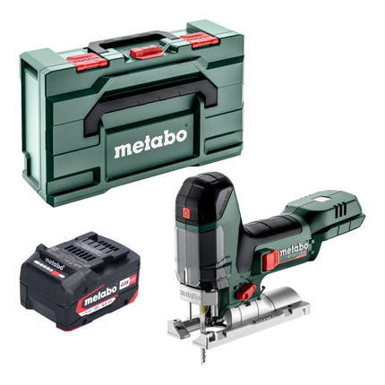 Metabo ST 18 LT 130 BL sierra de calar sin cable 18 V 130 mm sin escobillas + 1x batería 4,0 Ah + metabox - sin cargador