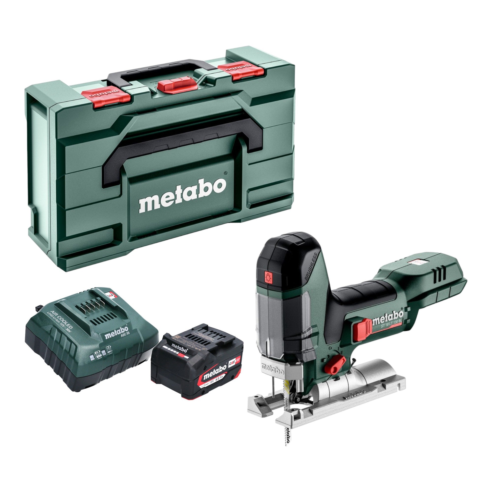 Metabo ST 18 LT 130 BL Akku Stichsaege 18 V 130 mm Brushless 1x Akku 4 0 Ah Ladegeraet Metabox 0 - toolbrothers