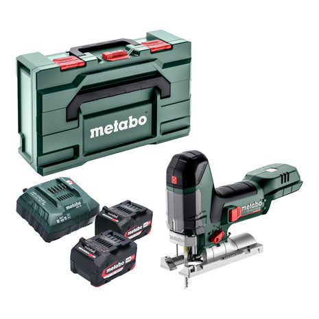 Metabo ST 18 LT 130 BL Scie sauteuse sans fil 18 V 130 mm Brushless + 2x batterie 4,0 Ah + chargeur + Metabox