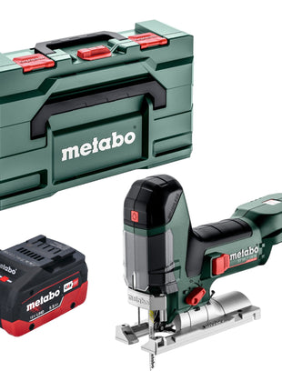 Sierra de calar a batería Metabo ST 18 LT 130 BL 18 V 130 mm sin escobillas + 1x batería LiHD 5,5 Ah + Metabox - sin cargador