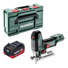 Sierra de calar a batería Metabo ST 18 LT 130 BL 18 V 130 mm sin escobillas + 1x batería LiHD 5,5 Ah + Metabox - sin cargador