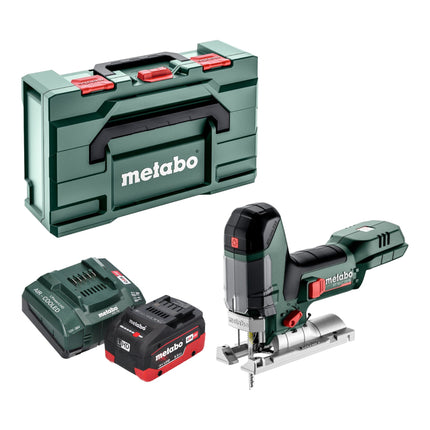 Metabo ST 18 LT 130 BL seghetto alternativo a batteria 18 V 130 mm senza spazzole + 1x batteria LiHD 5,5 Ah + caricatore + metabox