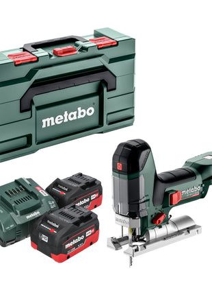 Scie sauteuse Metabo ST 18 LT 130 BL sans balais 18 V 130 mm + 2 batteries LiHD 5,5 Ah + chargeur + Metabox