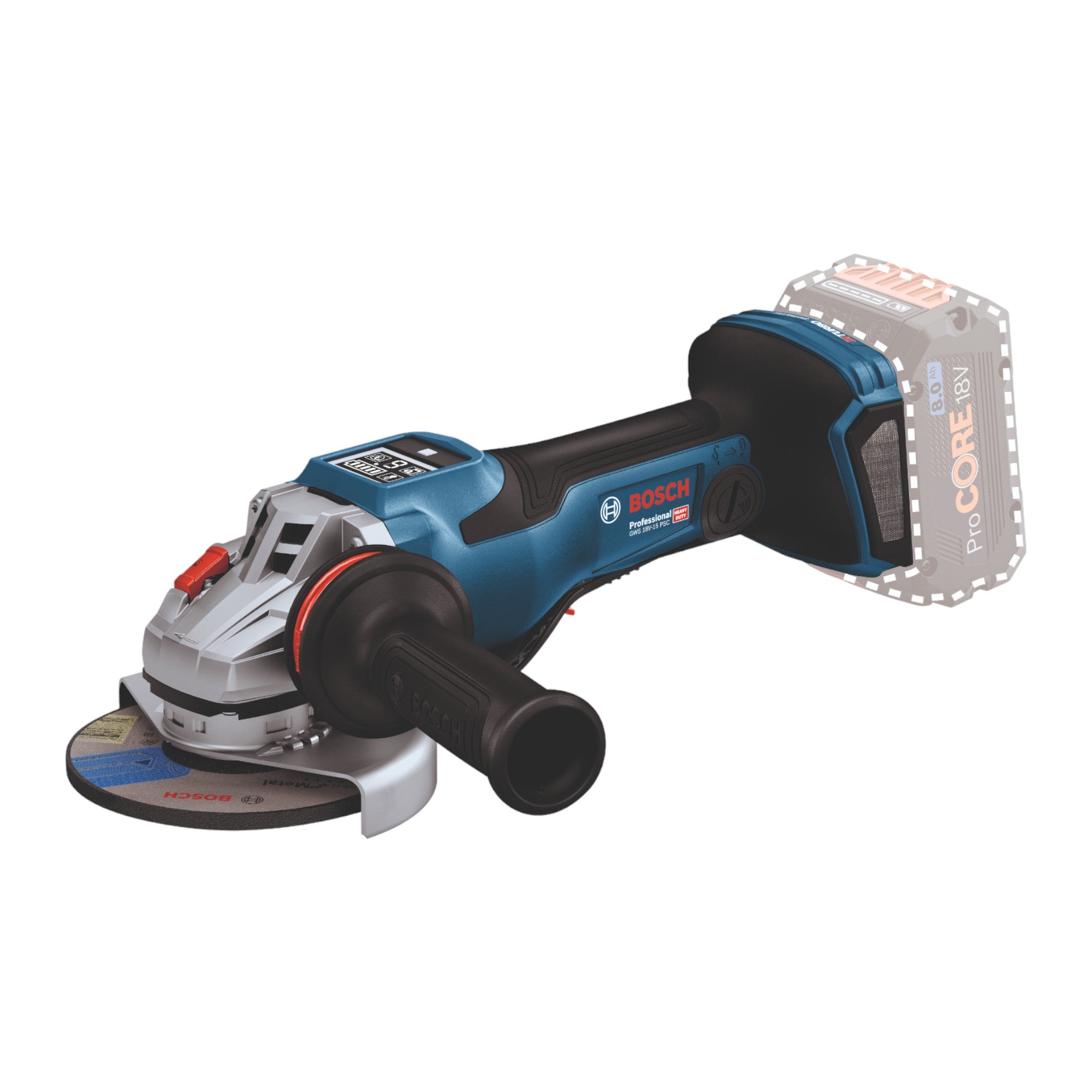 Bosch GWS 18V 15 PSC Professional Akku Winkelschleifer 18 V 125 mm BITURBO Brushless 1x Akku 5 0 Ah L Boxx ohne Ladegeraet 1 - toolbrothers