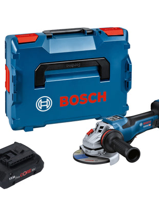 Bosch GWS 18V-15 PSC Professional Meuleuse angulaire sans fil 18 V 125 mm BITURBO Brushless + 1x batterie ProCORE 4,0 Ah + L-Boxx - sans chargeur