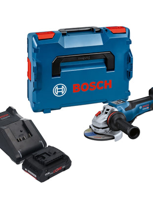 Bosch GWS 18V-15 PSC Professional Akku Winkelschleifer 18 V 125 mm BITURBO Brushless + 1x ProCORE Akku 4,0 Ah + Ladegerät + L-Boxx