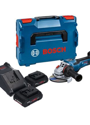 Bosch GWS 18V-15 PSC Professional amoladora angular a batería 18 V 125 mm BITURBO sin escobillas + 2x batería ProCORE 4,0 Ah + cargador + L-Boxx