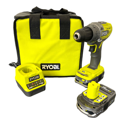 Taladro atornillador a batería Ryobi R18DD3-215S 18 V 50 Nm ( 5133003774 ) + 2x batería 1.5 Ah + cargador + bolsa