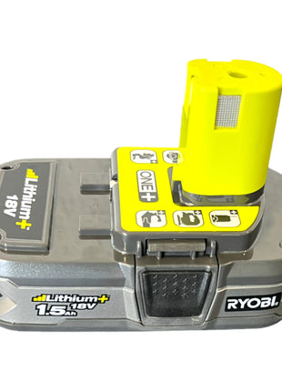 Ryobi RB18L15 Akku 18 V 1,5 Ah / 1500 mAh Li-Ion ONE+ ( 5133001905 ) mit Ladestandanzeige