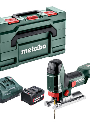 Sierra de calar a batería Metabo ST 18 L 90 18 V 90 mm + 1x batería 4,0 Ah + cargador + Metabox