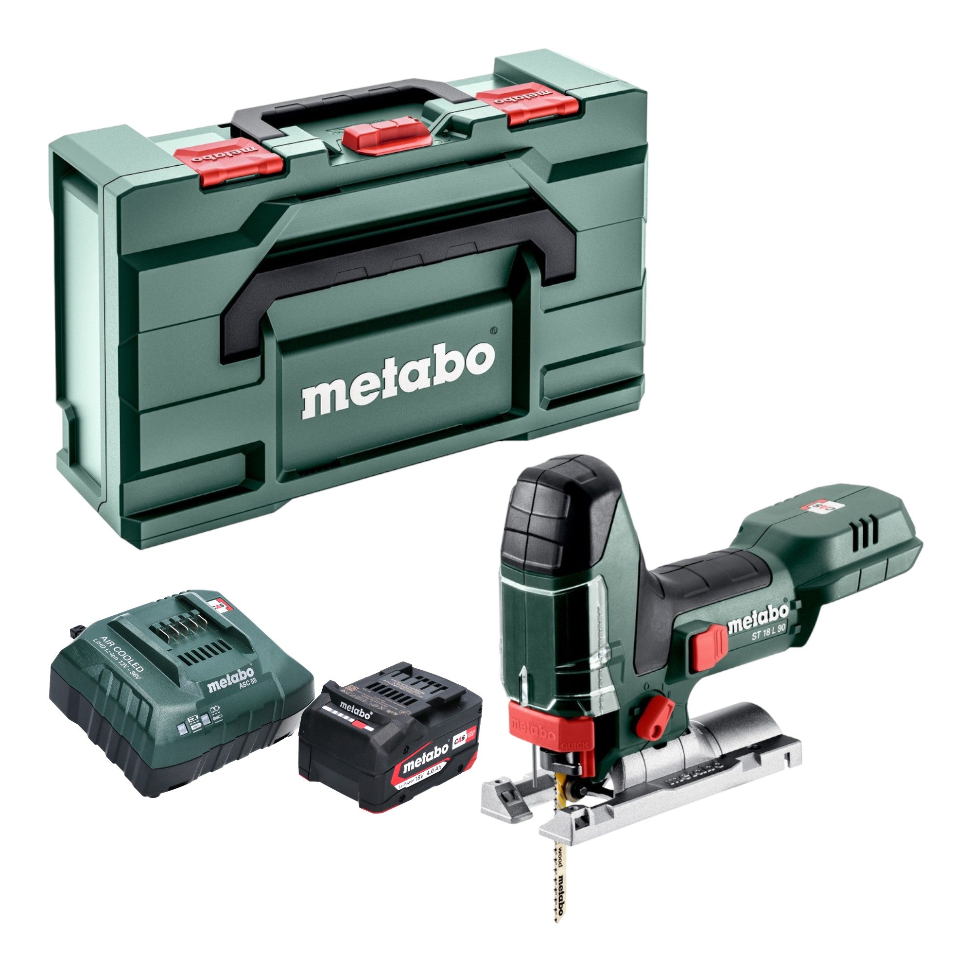 Metabo ST 18 L 90 Akku Stichsaege 18 V 90 mm 1x Akku 4 0 Ah Ladegeraet Metabox 0 - toolbrothers