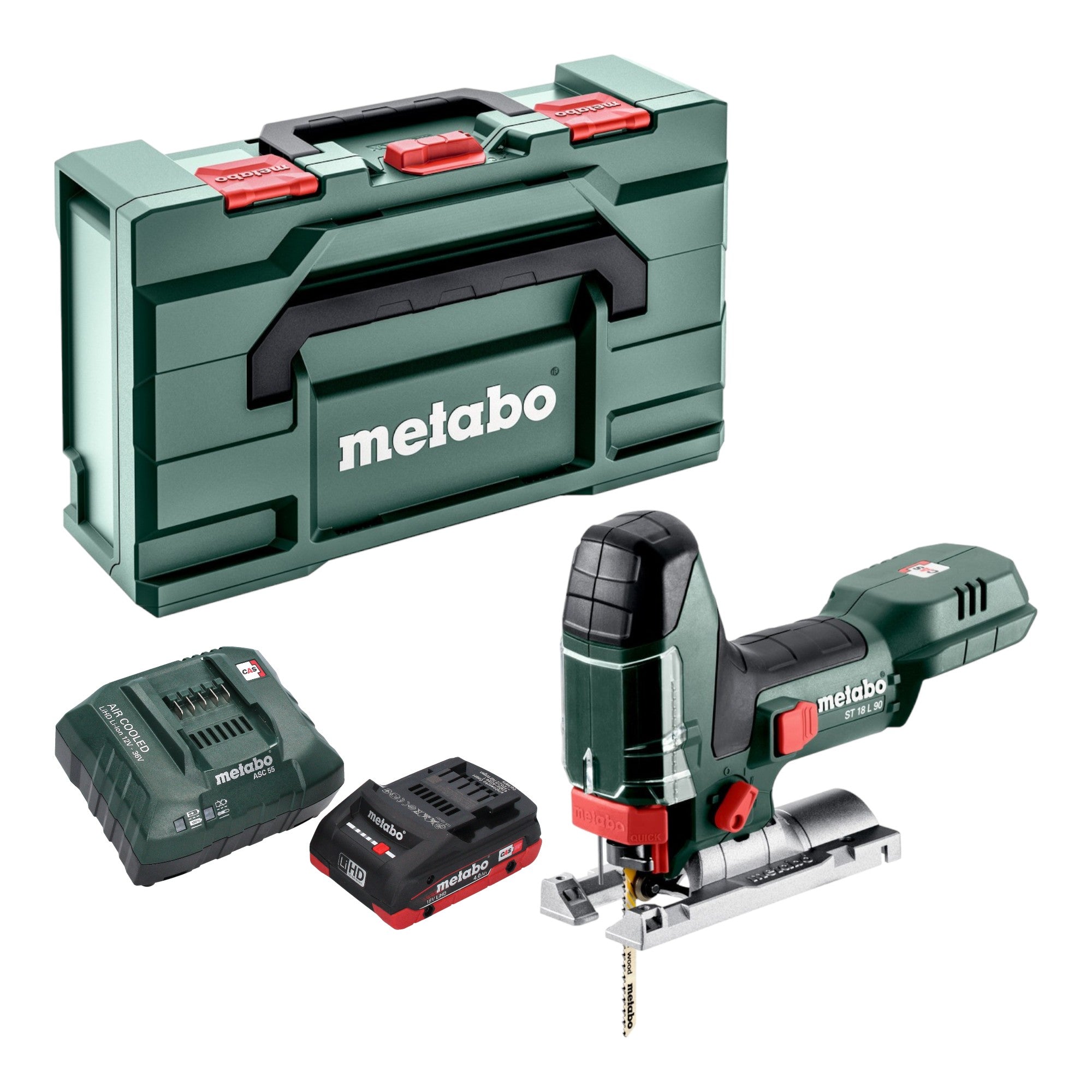 Metabo ST 18 L 90 Akku Stichsaege 18 V 90 mm 1x LiHD Akku 4 0 Ah Ladegeraet Metabox 0 - toolbrothers
