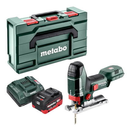 Metabo ST 18 L 90 seghetto alternativo a batteria 18 V 90 mm + 1x batteria LiHD 5,5 Ah + caricatore + metabox