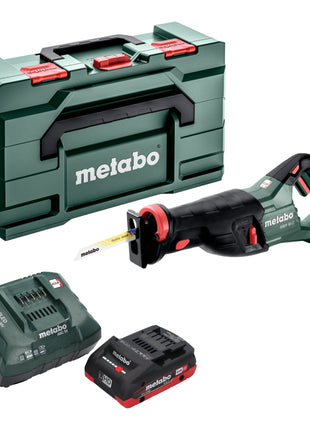 Sierra sable a batería Metabo SSEP 18 LT 18 V 32 mm + 1x batería LiHD 4,0 Ah + cargador + Metabox