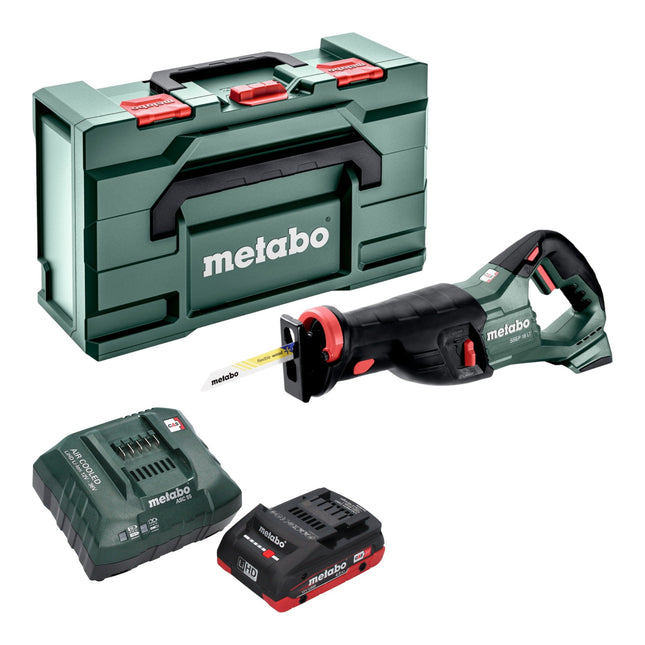 Metabo SSEP 18 LT cordless reciprocating saw 18 V 32 mm + 1x LiHD battery 4.0 Ah + charger + metabox