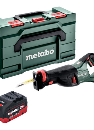 Sierra sable de batería Metabo SSEP 18 LT 18 V 32 mm + 1x batería LiHD 5,5 Ah + Metabox - sin cargador