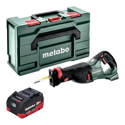 Metabo SSEP 18 LT cordless reciprocating saw 18 V 32 mm + 1x LiHD battery pack 5.5 Ah + Metabox - without charger