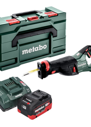 Sierra sable de batería Metabo SSEP 18 LT 18 V 32 mm + 1x batería LiHD 5,5 Ah + cargador + Metabox