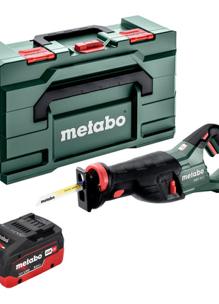 Metabo SSEP 18 LT Scie sabre sans fil 18 V 32 mm + 1x batterie LiHD 8,0 Ah + Metabox - sans chargeur