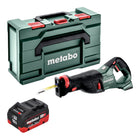 Metabo SSEP 18 LT sega alternativa a batteria 18 V 32 mm + 1x batteria LiHD 10,0 Ah + metabox - senza caricabatterie
