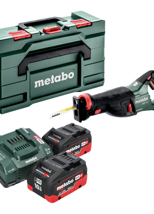 Metabo SSEP 18 LT Scie sabre sans fil 18 V 32 mm + 2x batterie LiHD 10,0 Ah + chargeur + Metabox