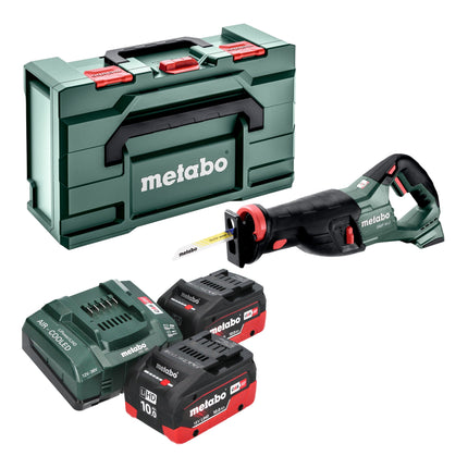 Metabo SSEP 18 LT cordless reciprocating saw 18 V 32 mm + 2x LiHD battery pack 10.0 Ah + charger + Metabox