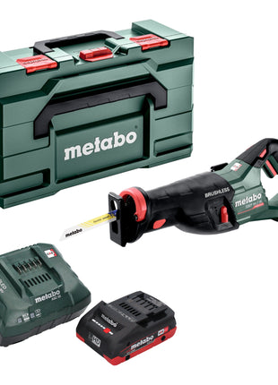 Sierra sable a batería Metabo SSEP 18 LT BL 18 V 32 mm sin escobillas + 1x batería LiHD 4,0 Ah + cargador + Metabox