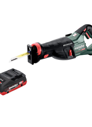 Sierra sable de batería Metabo SSEP 18 LT BL 18 V 32 mm sin escobillas + 1x batería LiHD 4,0 Ah - sin cargador