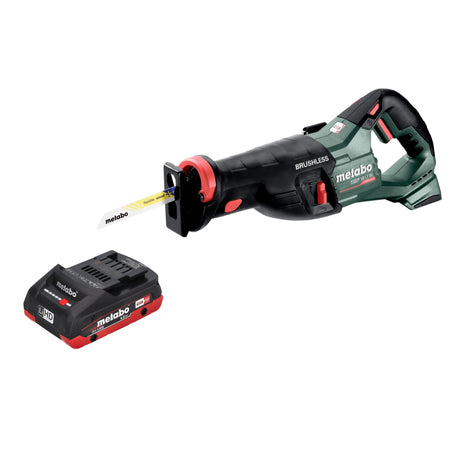 Sierra sable de batería Metabo SSEP 18 LT BL 18 V 32 mm sin escobillas + 1x batería LiHD 4,0 Ah - sin cargador