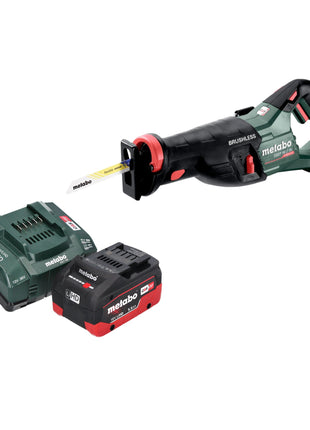 Sierra sable a batería Metabo SSEP 18 LT BL 18 V 32 mm sin escobillas + 1x batería LiHD 5,5 Ah + cargador