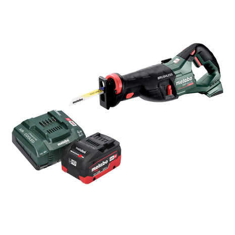 Scie sabre à batterie Metabo SSEP 18 LT BL 18 V 32 mm sans balais + 1 batterie LiHD 5,5 Ah + chargeur