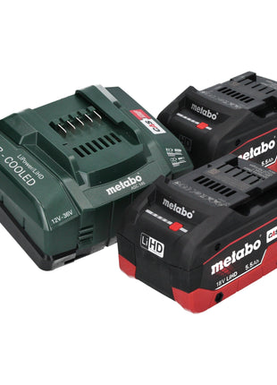 Sierra sable a batería Metabo SSEP 18 LT BL 18 V 32 mm sin escobillas + 2x batería LiHD 5,5 Ah + cargador