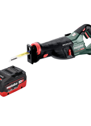 Sierra sable de batería Metabo SSEP 18 LT BL 18 V 32 mm sin escobillas + 1x batería LiHD 8,0 Ah - sin cargador