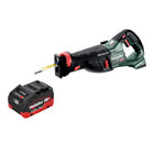 Sierra sable de batería Metabo SSEP 18 LT BL 18 V 32 mm sin escobillas + 1x batería LiHD 8,0 Ah - sin cargador