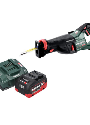 Sierra sable a batería Metabo SSEP 18 LT BL 18 V 32 mm sin escobillas + 1x batería LiHD 8,0 Ah + cargador